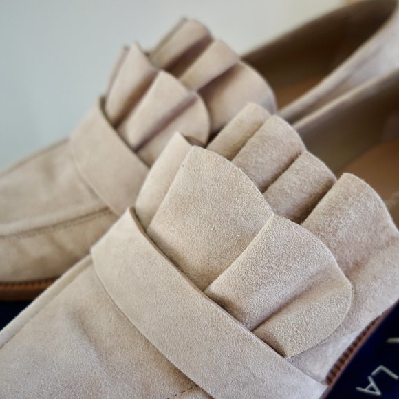 Pour La Victoire Tenlyks Loafers Size 7.5 in Jasmine Kid Suede - Picture 4 of 13